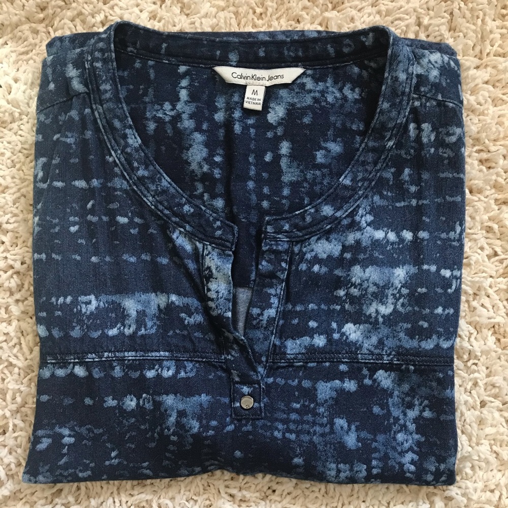 Calvin Klein Hi-Low Sleeveless Top